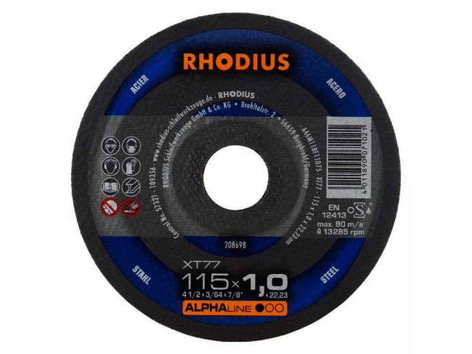 Rhodius Alphaline XTK77 Rezna ploča za metal 230x1,9mm